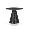Palermo Grey Metal - Round Small Coffee Table