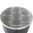 Palermo Grey - Round Small Storage Coffee Table