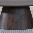 Palma Walnut Oval Coffee Table