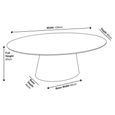 Palma Walnut Oval Coffee Table