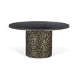 Pembroke Coffee Table - Black Marble - Round