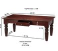 Phulera Dark Wood Storage Coffee Table