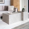 Prague Coffee Table - Beige Marble Effect
