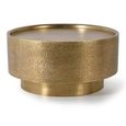 Rhayader Coffee Table - Gold Metal - Round