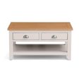 Richmond Coffee Table - 2 Drawer - Grey