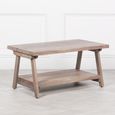 Rustic Acacia Wood Coffee Table - Small