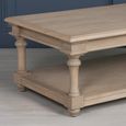Rustic Wood Coffee Table - 1 Drawer - Large