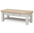 Salcombe Coffee Table - 1 Drawer - Grey Oak