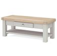 Salcombe Coffee Table - 1 Drawer - Grey Oak
