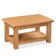 Salisbury Premium Large Coffee Table - with Shelf - Oak