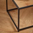 Seaford Coffee Table - Round - Oak and Black Metal