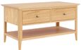 Selene Oak 2 Drawer Coffee Table