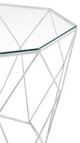 Shalimar Coffee Table - Glass Octagonal with Chrome Base