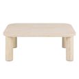 Solano Coffee Table - Travertine Effect