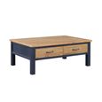 Splash Blue Coffee Table - 4 Drawer