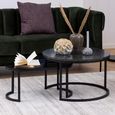 Spiro Coffee Table - Black - Set of 2