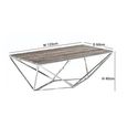 Spyder Coffee Table - Marble and Clear Glass - Variation Available