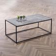 Staten Coffee Table - 110cm - Concrete