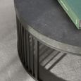 Strington Coffee Table - Round - Black Marble Effect