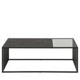 Strington Coffee Table - Black Marble and Glass