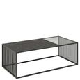 Strington Coffee Table - Black Marble and Glass
