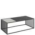 Strington Coffee Table - Black Marble and Glass