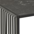 Strington Coffee Table - Black Marble and Glass