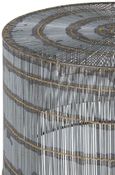 Templar Coffee Table - Round - Silver Wireframe