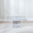 Turin Grey Marble Square Coffee Table