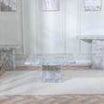 Turin Grey Marble Square Coffee Table
