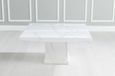 Turin White Marble Square Coffee Table