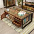Urban Chic Reclaimed Coffee Table - 2 Door - 2 Drawer