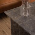 Vega Coffee Table - Square - Brown Marron Marble