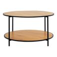 Vita Round Coffee Table - Natural Wood
