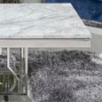 Vortex Grey Marble and Chrome Coffee Table