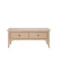 Toulon Coffee Table - 2 Drawer - Oak