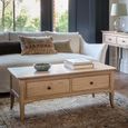 Toulon Coffee Table - 2 Drawer - Oak