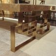 Windows Occasional Table - Marble with Brass Base - Variation Available