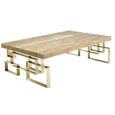 Windows Occasional Table - Marble with Brass Base - Variation Available