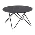 Wyre Coffee Table - Round - Black Melamine
