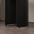 Lorea Console Table - White Marble - Black Base