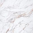 Lorea Console Table - White Marble - Black Base