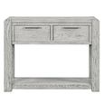 Amsterdam Console Table - 2 Drawer - Grey Washed Oak