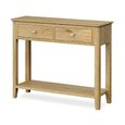 Bath Console Table - 2 Drawer - Oak