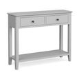 Stowe Console Table - 2 Drawer - Grey