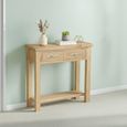 New Trinity Console Table - 2 Drawer - Natural Oak