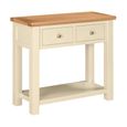 Lundy Console Table - 2 Drawer - Ivory Painted
