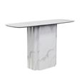 Antonio White Marble Console Table
