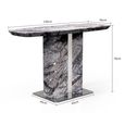 Saronno Grey Marble Console Table