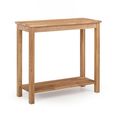 Coxmoor Console Table with Shelf - 90cm - Oak